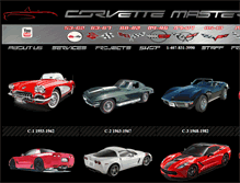 Tablet Screenshot of corvettemasters.com